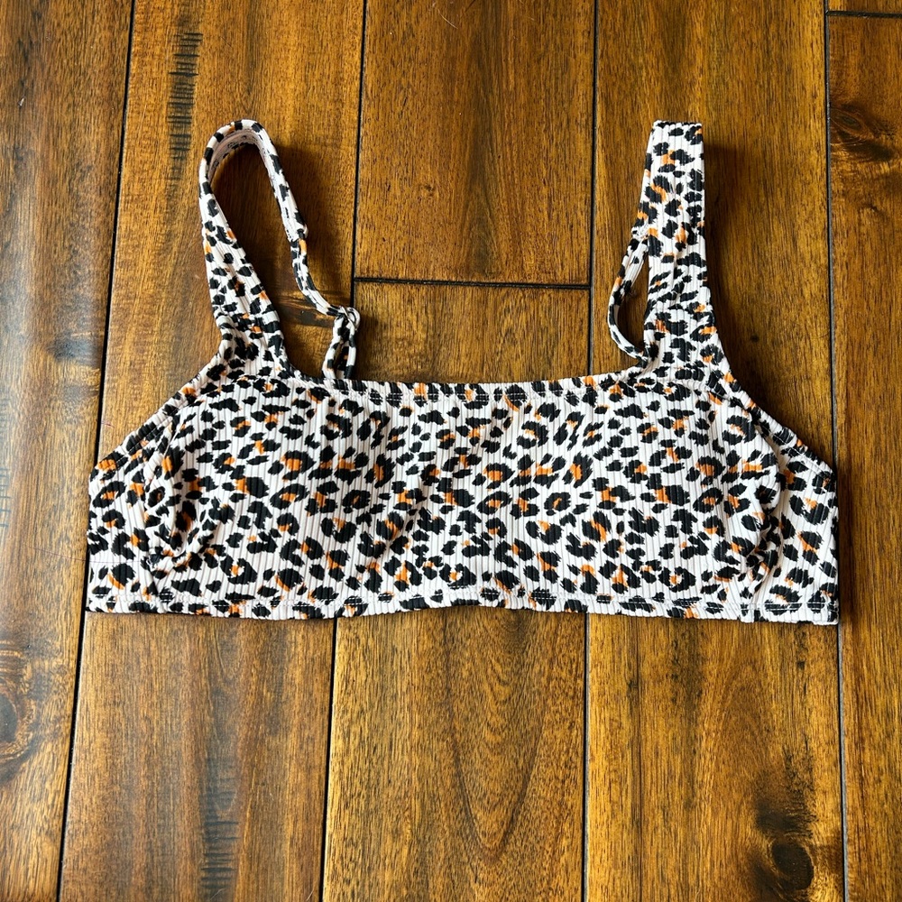 Cheetah Print Bikini Top